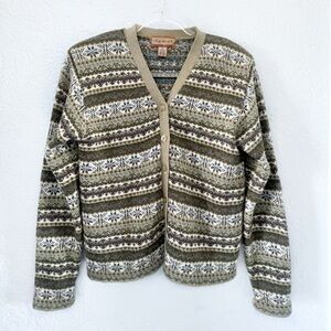 Kamal Vintage Patterned Cardigan Sweater